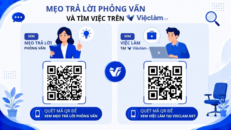 Xem mẹo trả lời phỏng vấn và tìm việc trên Vieclam.net