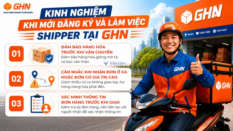 3 kinh nghiệm quan trọng cho shipper khi đăng ký và làm việc tại Giao Hàng Nhanh