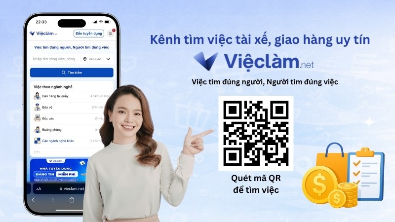 Tìm việc shipper giao hàng uy tín tại Vieclam.net