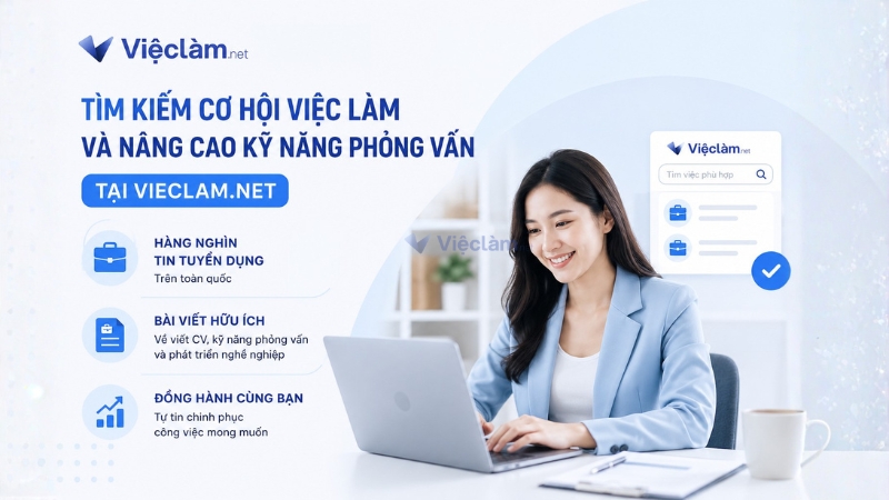 Tìm kiếm cơ hội việc làm Vieclam.net