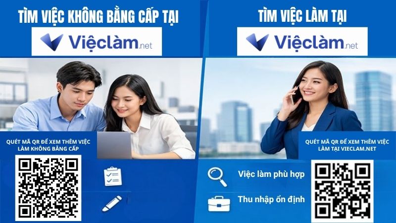 Tìm thêm công việc không cần bằng cấp và việc làm tại Vieclam.net