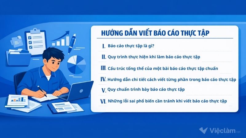 Nội dung chính của bài viết Hướng dẫn viết báo cáo thực tập tại Vieclam.net