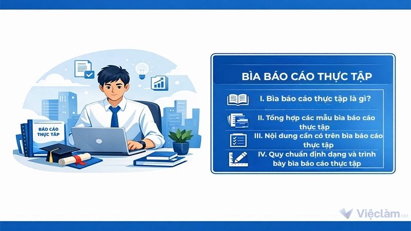Nội dung chính của bài viết mẫu bìa báo cáo thực tập tại Vieclam.net 