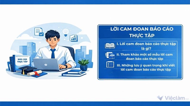 Nội dung chính bài viết Lời cam đoan báo cáo thực tập tại Vieclam.net