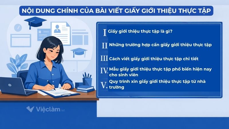 Nội dung chính bài viết Giấy giới thiệu thực tập của Vieclam.net