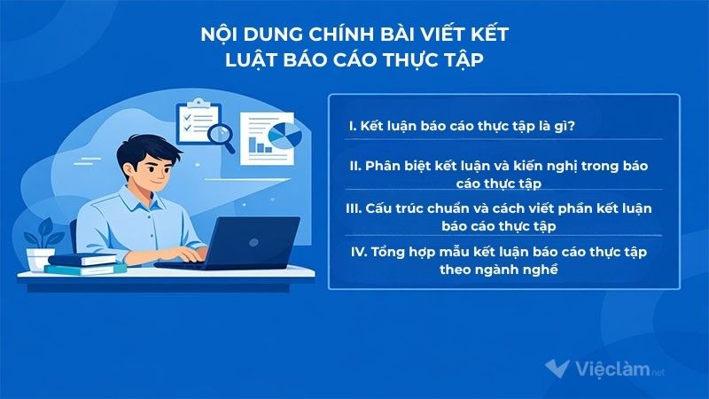 Nội dung chính bài viết về kết luận báo cáo thực tập