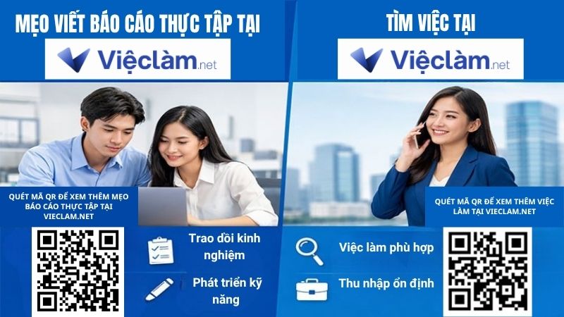 Xem mẹo thực tập và tìm việc trên Vieclam.net