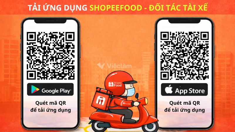 Tải ứng dụng ShopeeFood - Đối tác tài xế trên CH Play và App Store