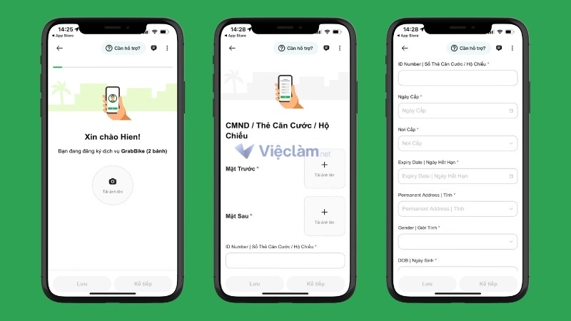 Đăng tải hình ảnh căn cước, thông tin căn cước theo yêu cầu