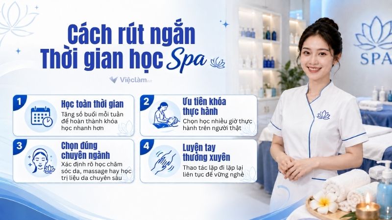 Những cách giúp bạn rút ngắn thời gian học Spa