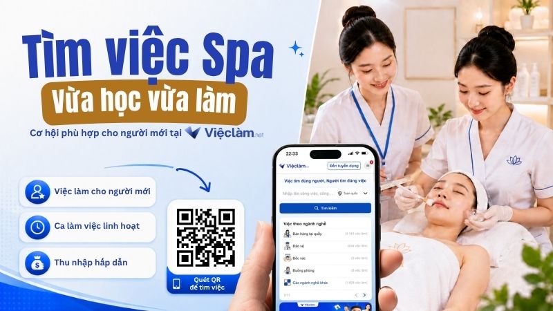 Tìm việc Spa vừa học vừa làm tại Vieclam.net
